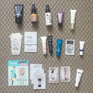 Hair, skincare, and makeup samples!